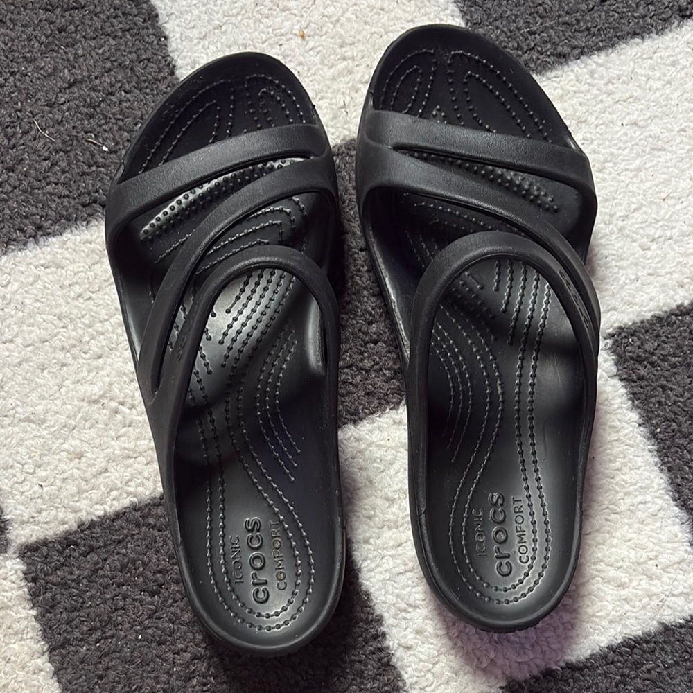 Crocs Women's Black Comfort Sandals